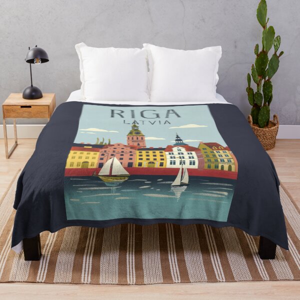 Item preview, A Vintage Travel Art of Riga - Latvia  designed and sold by GoodOldVintage.