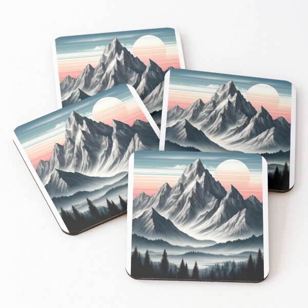 Item preview, mountainous landscape designed and sold by FusiTink.