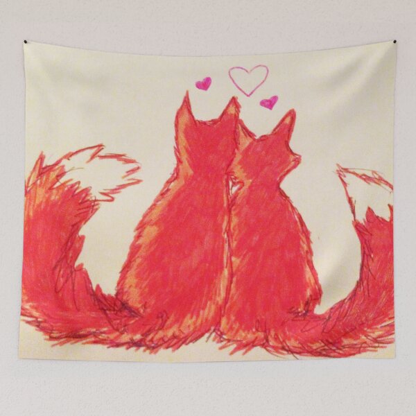 Item preview, Love is for foxes too designed and sold by JennyRedHolms.