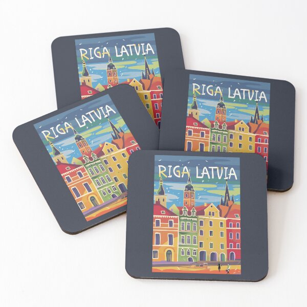 Item preview, A Vintage Travel Art of Riga - Latvia  designed and sold by GoodOldVintage.