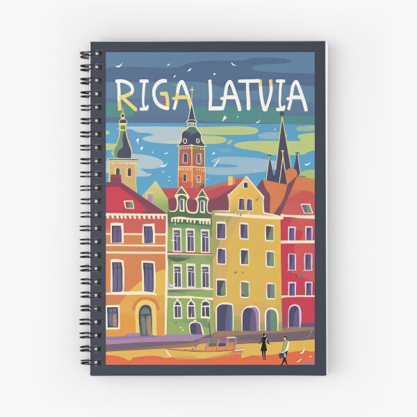 Item preview, A Vintage Travel Art of Riga - Latvia  designed and sold by GoodOldVintage.