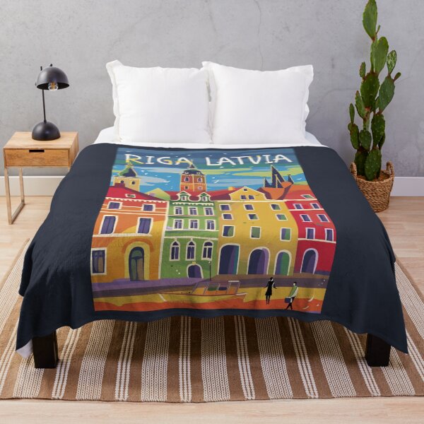 Item preview, A Vintage Travel Art of Riga - Latvia  designed and sold by GoodOldVintage.