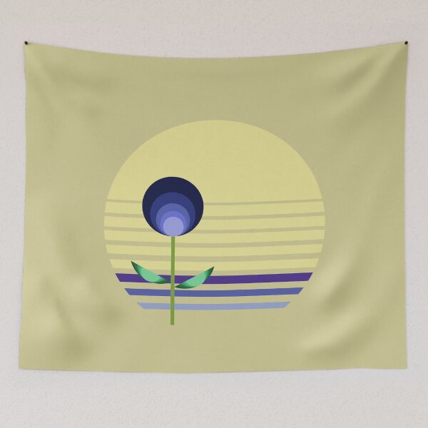 Item preview, Coastal Decor Inspired Retro Bauhaus Botanicals 2 of 4 designed and sold by Beachy.