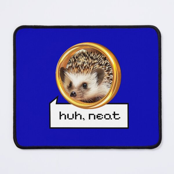 Item preview, Huh, neat | Hedgehog on a golden ring T-Shirt | Funny joke cute parody designed and sold by aisimard.