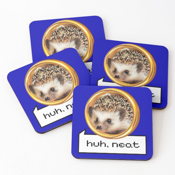 Item preview, Huh, neat | Hedgehog on a golden ring T-Shirt | Funny joke cute parody designed and sold by aisimard.