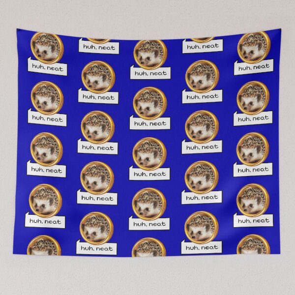Item preview, Huh, neat | Hedgehog on a golden ring T-Shirt | Funny joke cute parody designed and sold by aisimard.
