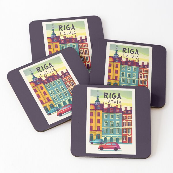 Item preview, A Vintage Travel Art of Riga - Latvia  designed and sold by GoodOldVintage.