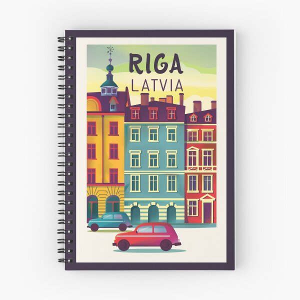 Item preview, A Vintage Travel Art of Riga - Latvia  designed and sold by GoodOldVintage.