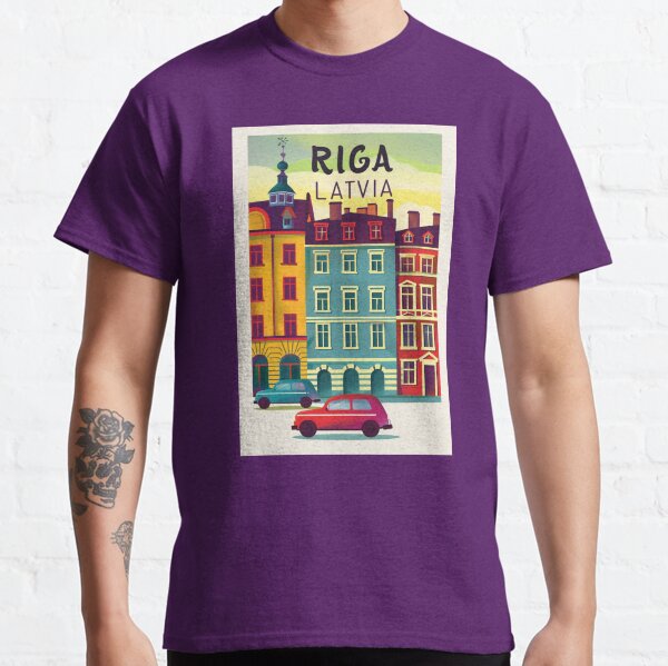Item preview, A Vintage Travel Art of Riga - Latvia  designed and sold by GoodOldVintage.