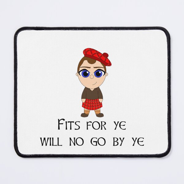 Item preview, Scottish saying with kilted character designed and sold by KyttsyKrafts.