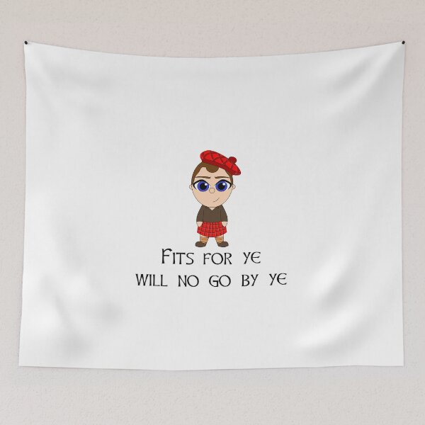 Item preview, Scottish saying with kilted character designed and sold by KyttsyKrafts.