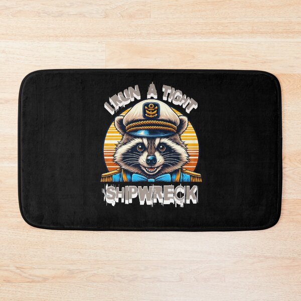 Item preview, I Run A Tight Shipwreck Funny Raccoon Captain Vintage  designed and sold by MizoX7.