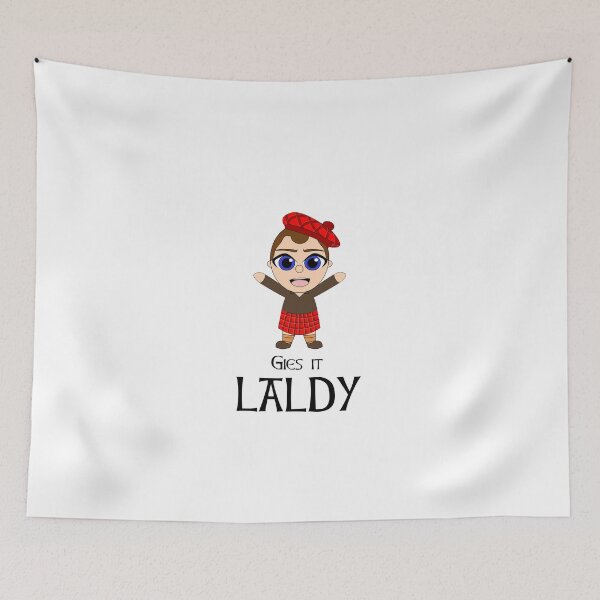 Item preview, Scottish saying with kilted character designed and sold by KyttsyKrafts.