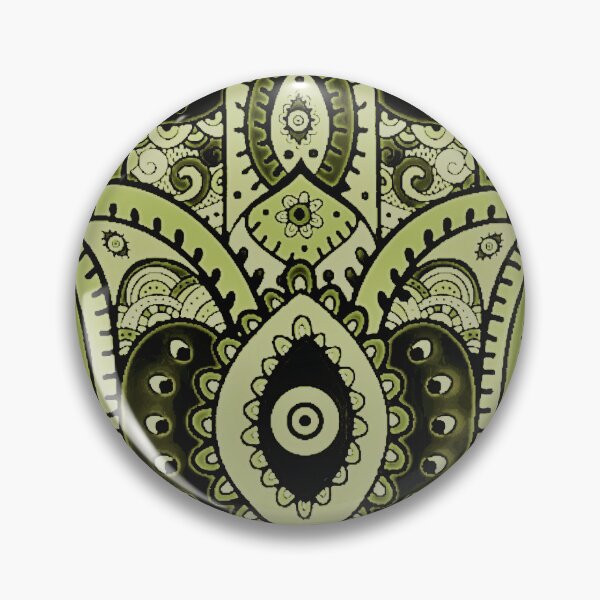 Item preview, GREEN HAMZA HAND WITH EVIL EYE - The Hand Of God designed and sold by Andjela Bakos.
