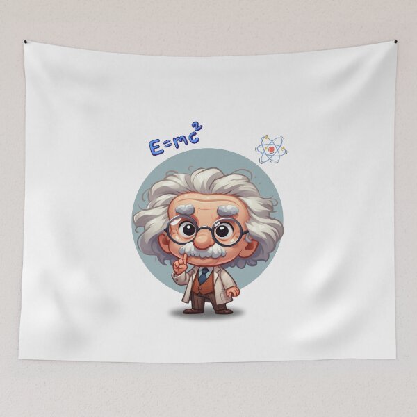 Item preview, Albert Einstein Cartoon designed and sold by MusesWhispers.