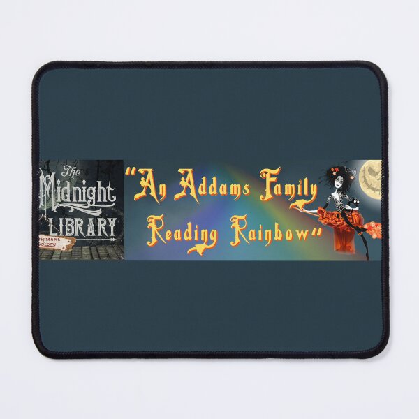Item preview, An Addams Family Reading Rainbow (The Midnight Library Podcast) BUMPERSTICKER! designed and sold by The Midnight Market.