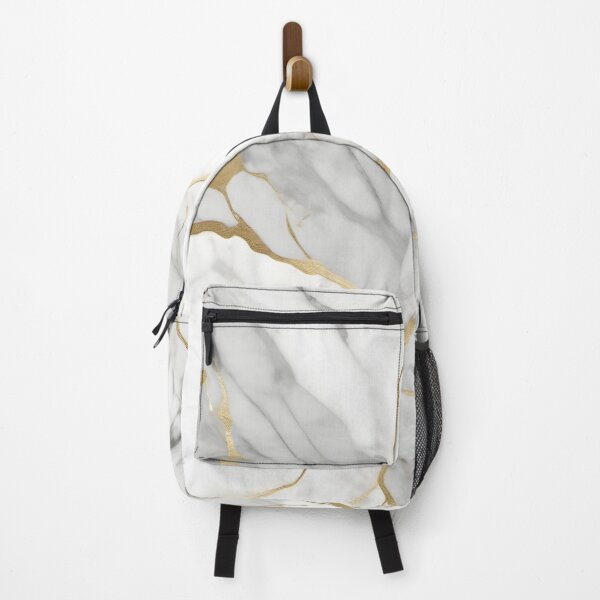 Item preview, Golden Grace: White Marble with Luxurious Gold Veins designed and sold by FreedomToDesign.