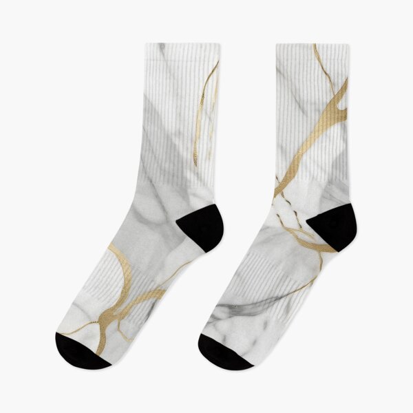 Item preview, Golden Grace: White Marble with Luxurious Gold Veins designed and sold by FreedomToDesign.