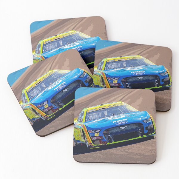 Item preview, Ryan Blaney racing his Nascar Cup Car at the Phoenix speedway watercolor designed and sold by Rodissimus1984.