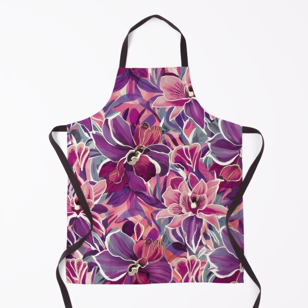 Item preview, Vivid Orchid Fantasy Flowers Pattern designed and sold by RkskArt.