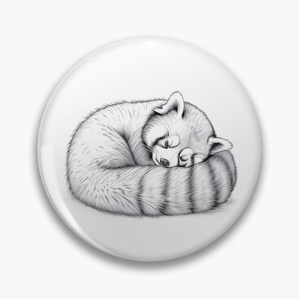 Item preview, Slumbering Red Panda Sketch designed and sold by shashtopia.