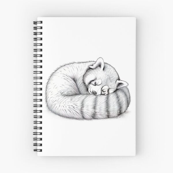 Item preview, Slumbering Red Panda Sketch designed and sold by shashtopia.