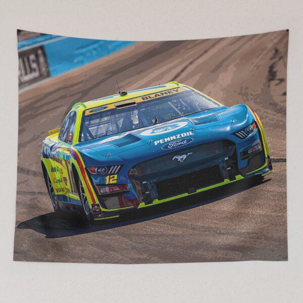 Item preview, Ryan Blaney racing his Nascar Cup Car at the Phoenix speedway abstract designed and sold by Rodissimus1984.