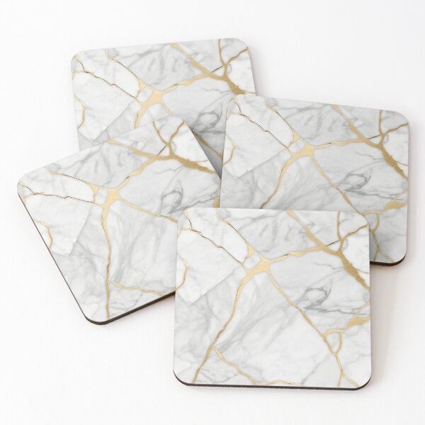 Item preview, Timeless Opulence: Pristine White Marble with Subtle Gold Accents designed and sold by FreedomToDesign.