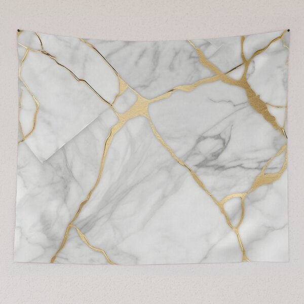 Item preview, Timeless Opulence: Pristine White Marble with Subtle Gold Accents designed and sold by FreedomToDesign.