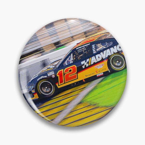Item preview, Ryan Blaney racing his 2024 Nascar Cup racecar watercolor designed and sold by Rodissimus1984.