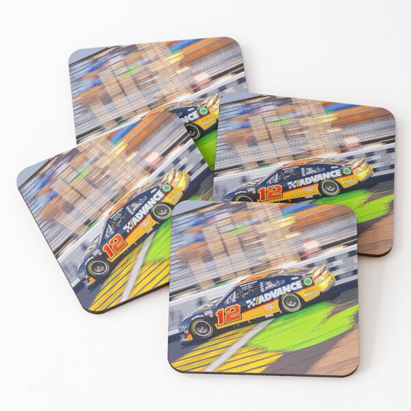Item preview, Ryan Blaney racing his 2024 Nascar Cup racecar watercolor designed and sold by Rodissimus1984.