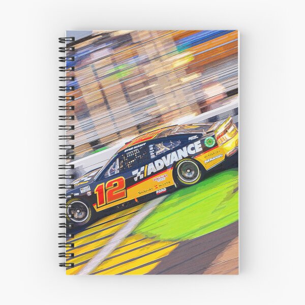 Item preview, Ryan Blaney racing his 2024 Nascar Cup racecar watercolor designed and sold by Rodissimus1984.