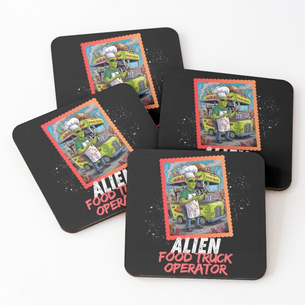 Item preview, Alien Food Truck Operator Zombie Apocalypse Chef designed and sold by Hananiah Merch.