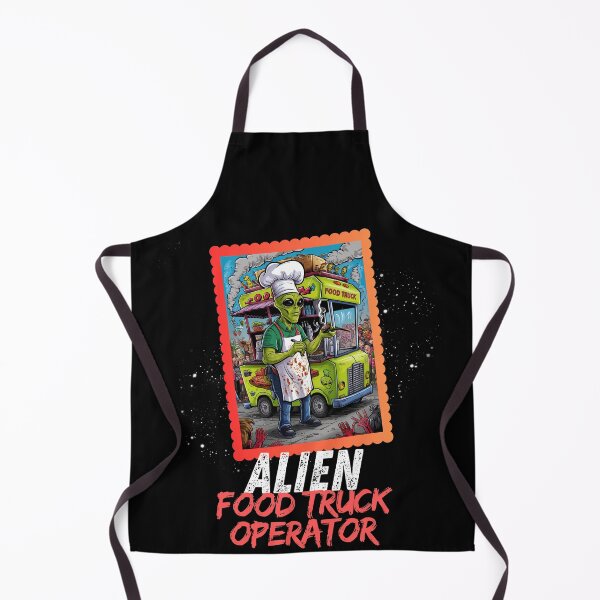 Item preview, Alien Food Truck Operator Zombie Apocalypse Chef designed and sold by Hananiah Merch.