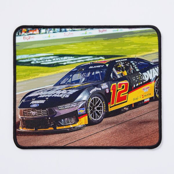 Item preview, Ryan Blaney racing his 2024 Nascar Cup Car watercolor designed and sold by Rodissimus1984.