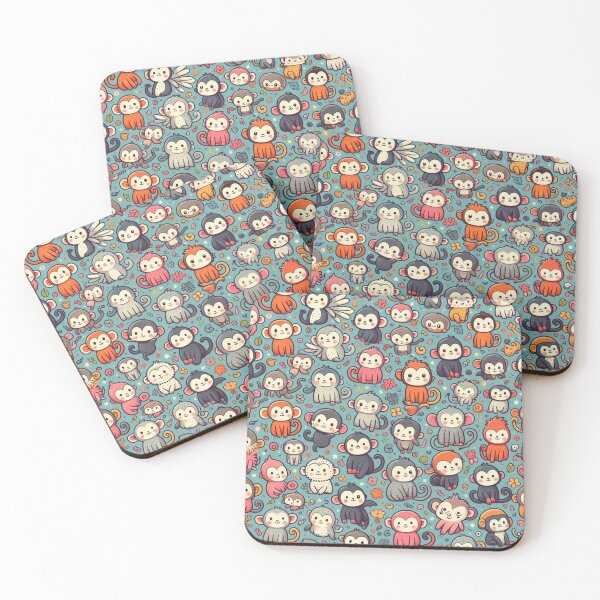 Item preview, Swinging with Style: Playful Monkey designed and sold by Furbulous Faces.