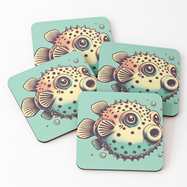 Item preview, Fugu (Retro) designed and sold by Bubble-Boris.