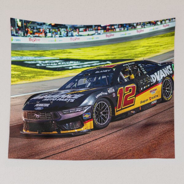 Item preview, Ryan Blaney racing his 2024 Nascar Cup Car abstract designed and sold by Rodissimus1984.