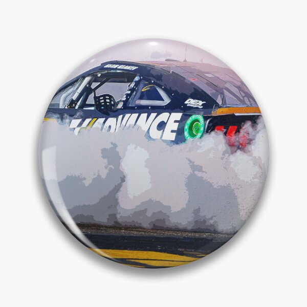 Item preview, Ryan Blaney celebrating victory by doing burnouts in his 2024 Nascar Race car watercolor designed and sold by Rodissimus1984.