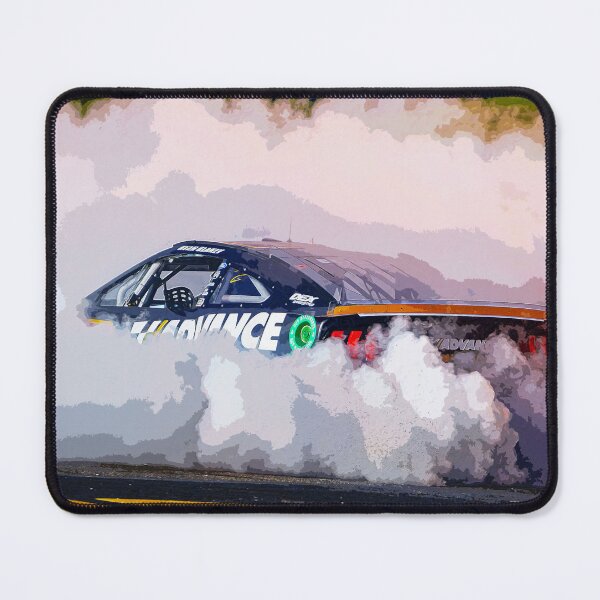 Item preview, Ryan Blaney celebrating victory by doing burnouts in his 2024 Nascar Race car watercolor designed and sold by Rodissimus1984.