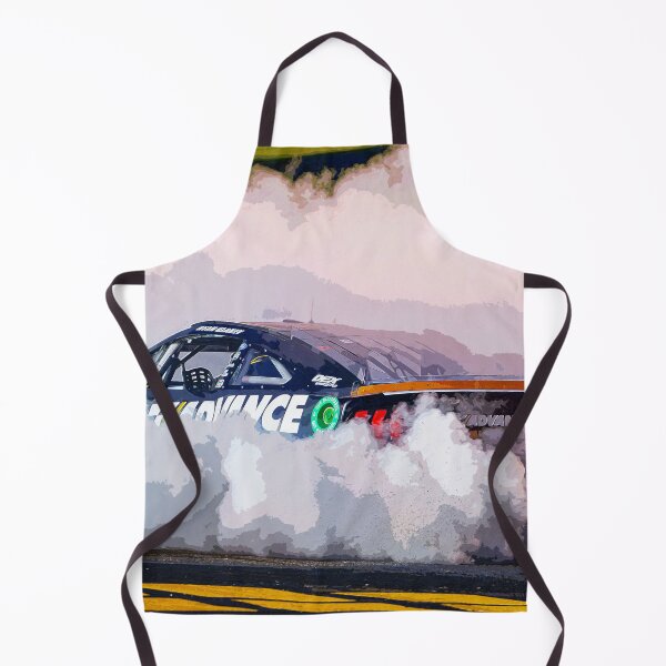 Item preview, Ryan Blaney celebrating victory by doing burnouts in his 2024 Nascar Race car watercolor designed and sold by Rodissimus1984.