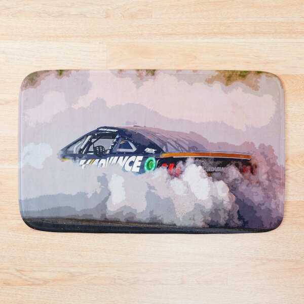 Item preview, Ryan Blaney celebrating victory by doing burnouts in his 2024 Nascar Race car watercolor designed and sold by Rodissimus1984.