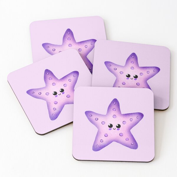 Item preview, cute violet sea star - light designed and sold by doveydotdraws.