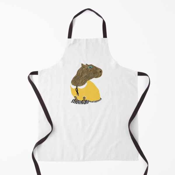 Item preview, Capybara wearing yellow dress designed and sold by Ekaterina Khozatskaya.