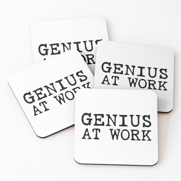 Item preview, Funny but bold Statement: Genius at Work designed and sold by Elvin Dantes.