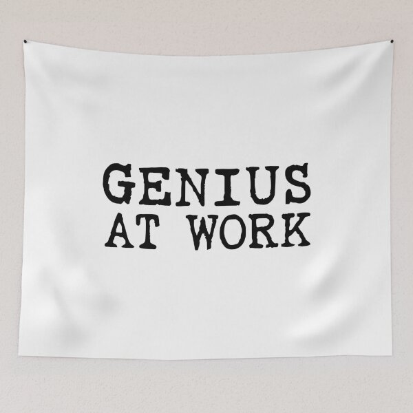 Item preview, Funny but bold Statement: Genius at Work designed and sold by Elvin Dantes.