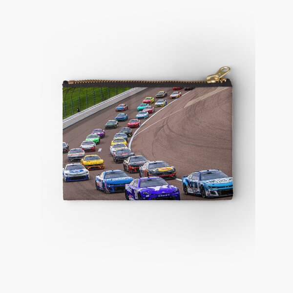 Item preview, Ross Chastain and Christopher Bell leading the pack at the Kansas Speedway abstract designed and sold by Rodissimus1984.