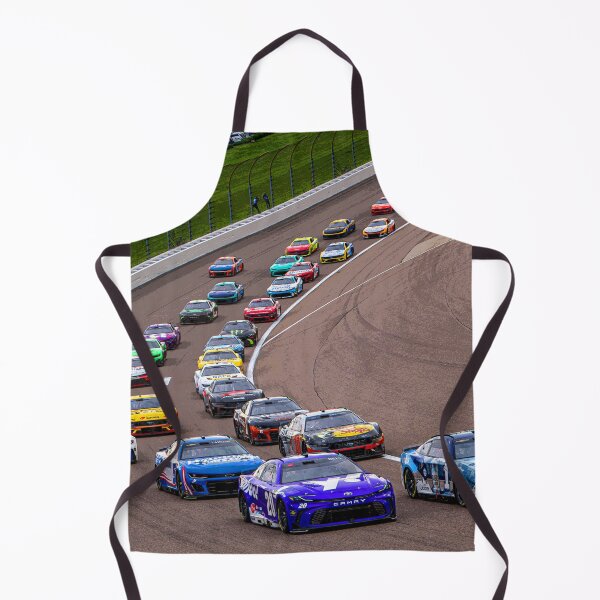 Item preview, Ross Chastain and Christopher Bell leading the pack at the Kansas Speedway abstract designed and sold by Rodissimus1984.
