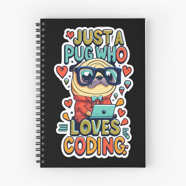 Item preview, Just a Pug who Loves Coding - Funny Sunglasses Dog Pug Coder designed and sold by stickercuffs.