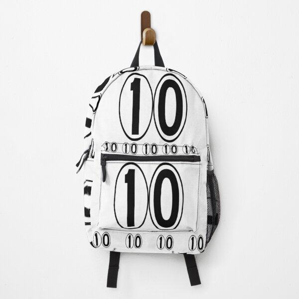 Aperçu de l'œuvre Design moderne du numéro 10 en cercle noir créée et vendue par EvoGallery.